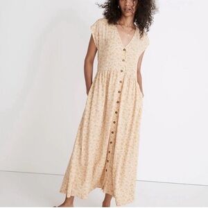 Madewell Midi Dress Medium Piccola Y2K retro style Prairie Cottagecore boho NWT